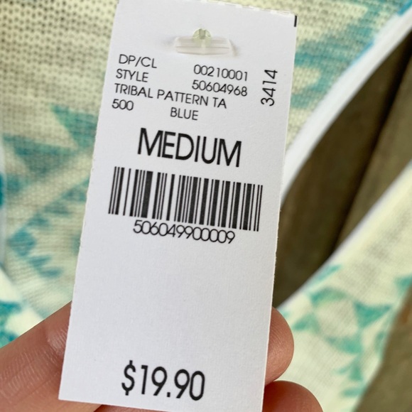 NWT Wet Seal tribal print racerback tank - Picture 3 of 4